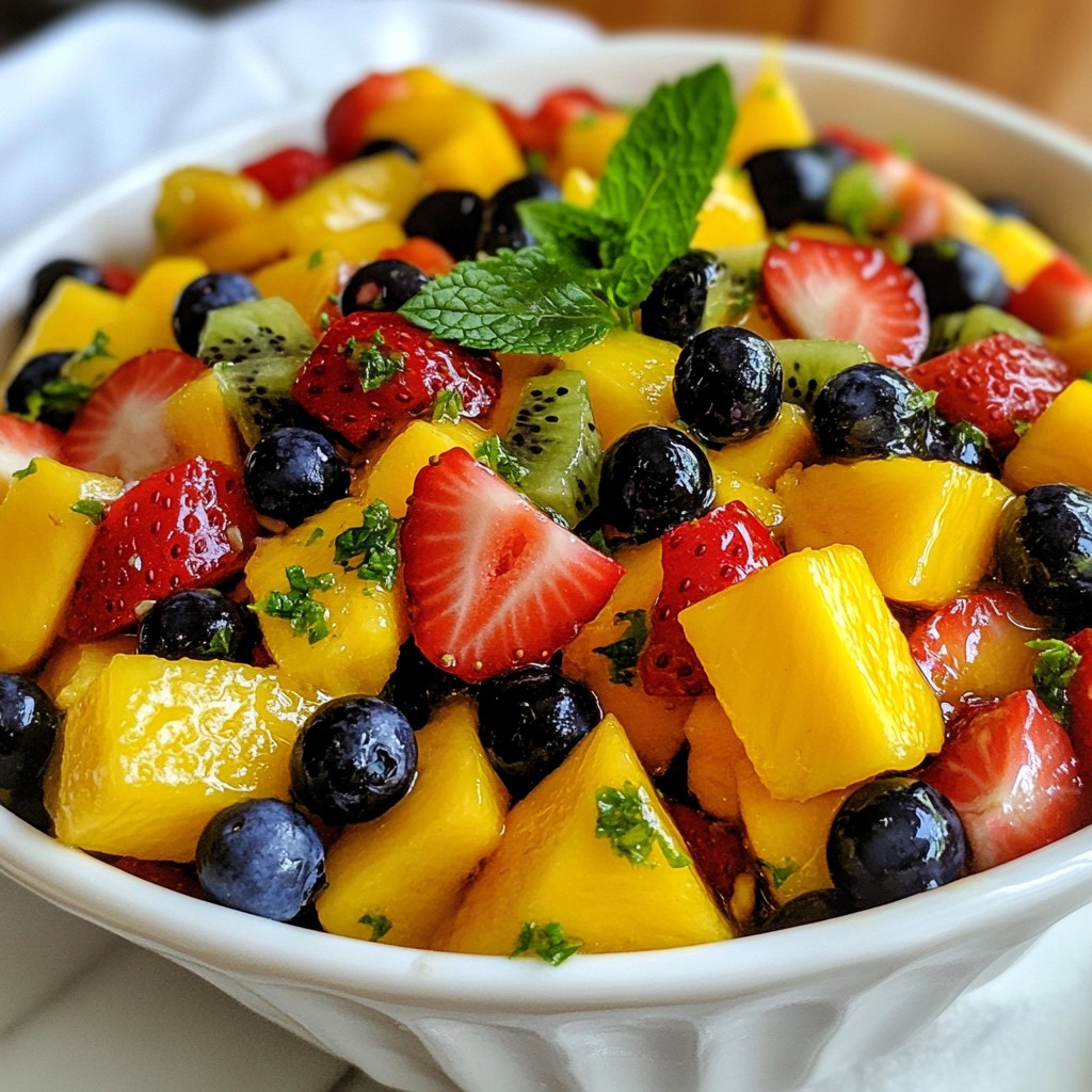 Honey Lime Fruit Salad Frisch und Fruchtig Genießen