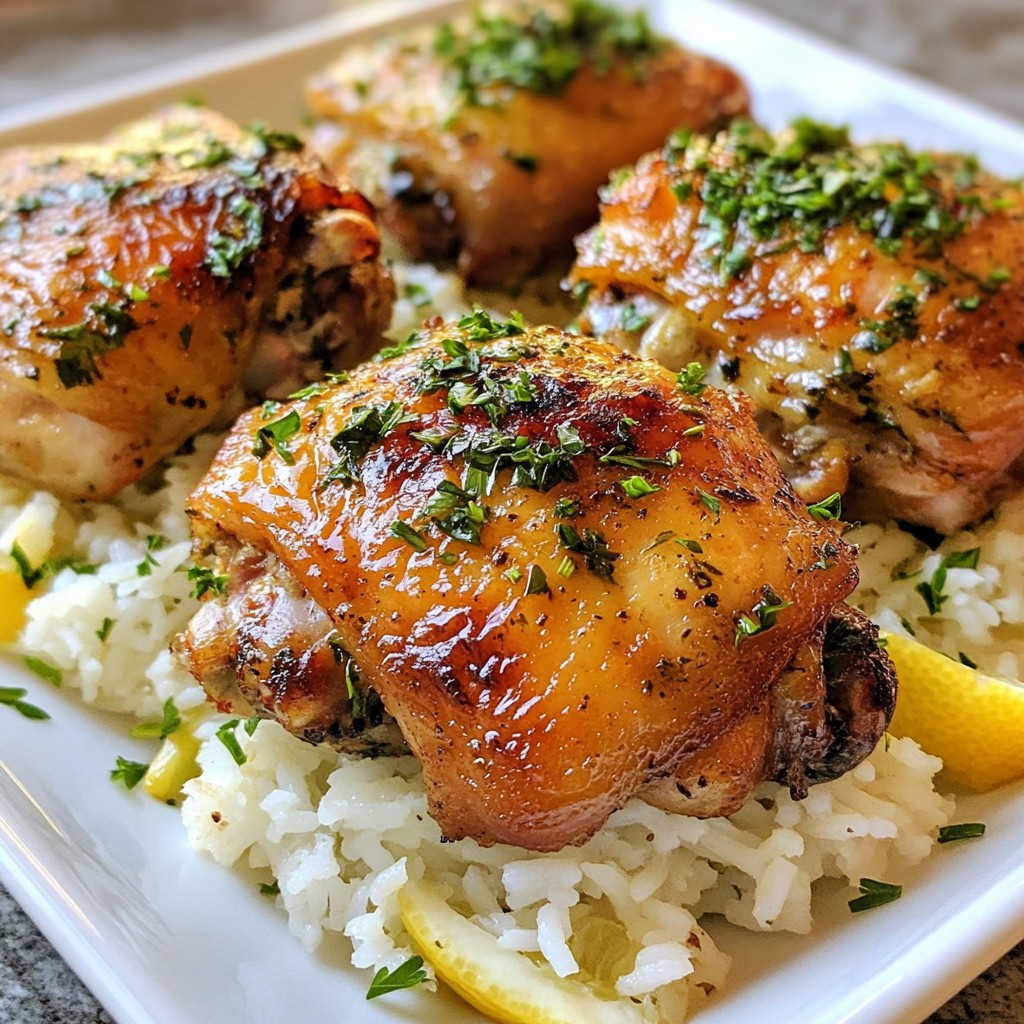 Savory Baked Chicken with Herb Infused Rice Rezept
