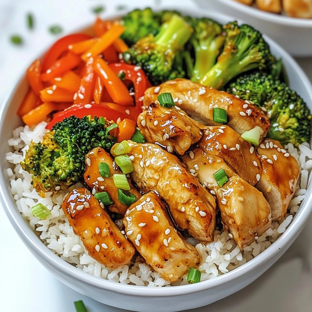 Sweet and Savory Chicken Breast Bowls Lecker und Einfach