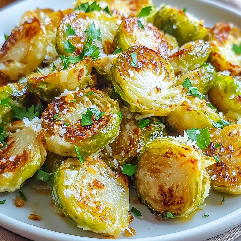 Roasted Garlic Parmesan Brussels Chips Knuspriger Genuss