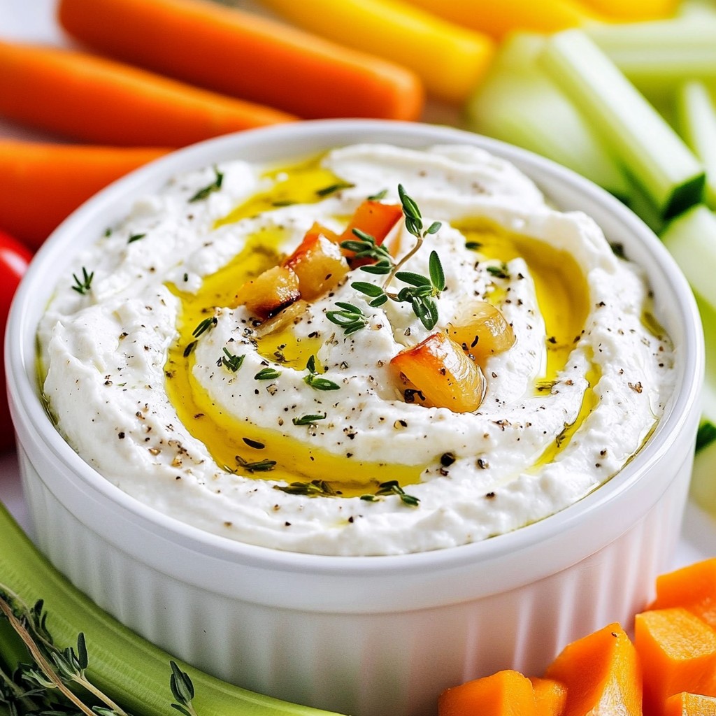 Roasted Garlic Goat Cheese Dip Ein köstlicher Genuss