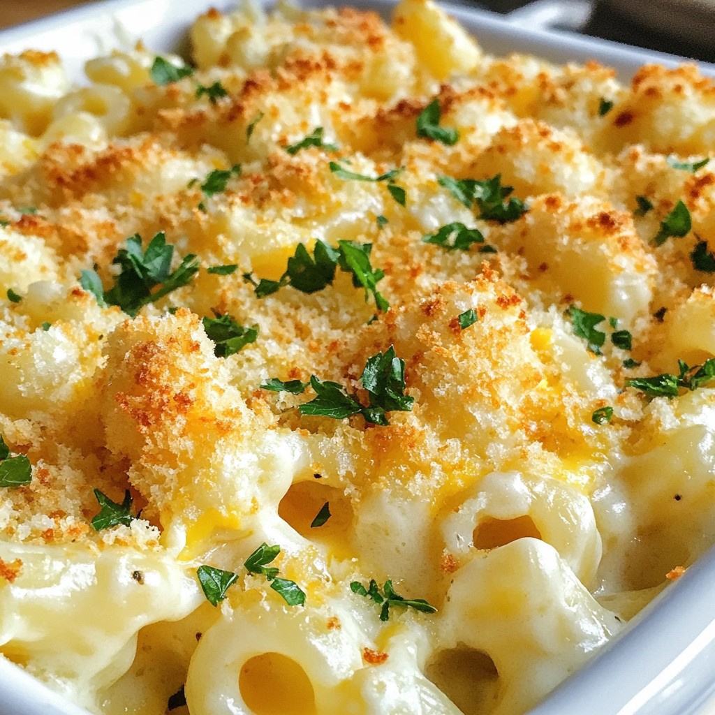 Blumenkohl-Mac and Cheese cremig und lecker genießen