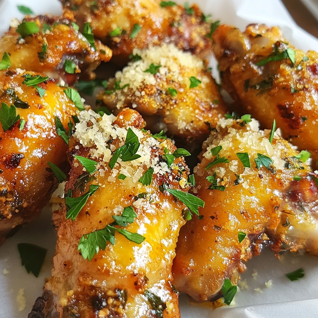 Spicy Garlic Parmesan Wings Einfache Genussreise