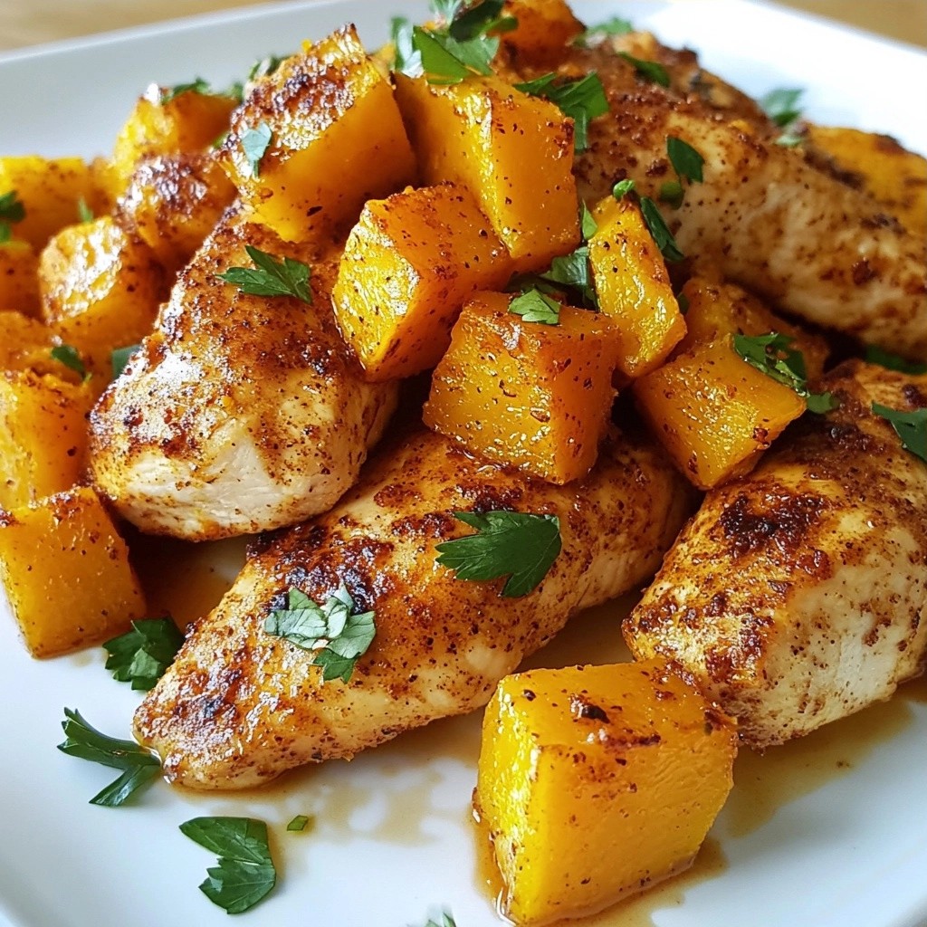 Meal Prep Spiced Chicken mit Röstkürbis Genuss