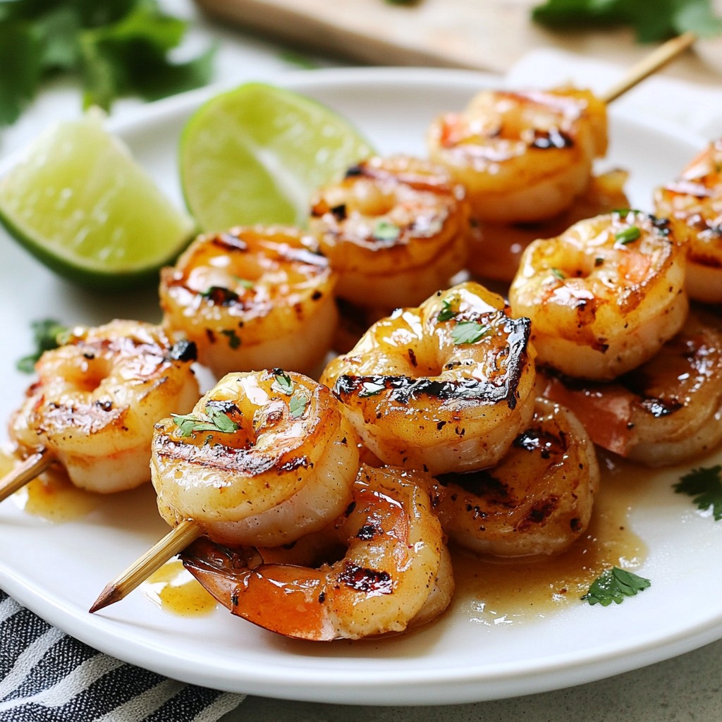 Honey Sriracha Grilled Shrimp Köstlicher Genuss für Grillfans