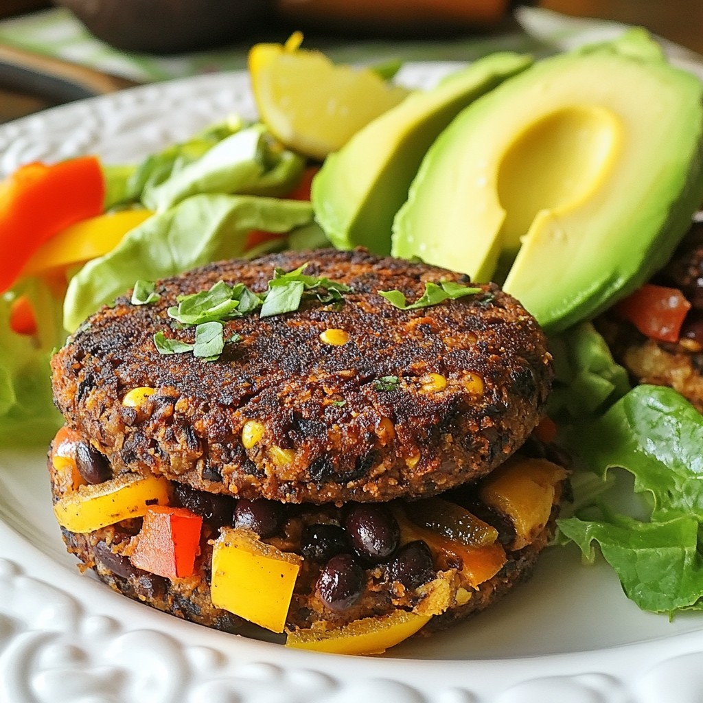 Smoky Chipotle Black Bean Burgers Einfaches Rezept