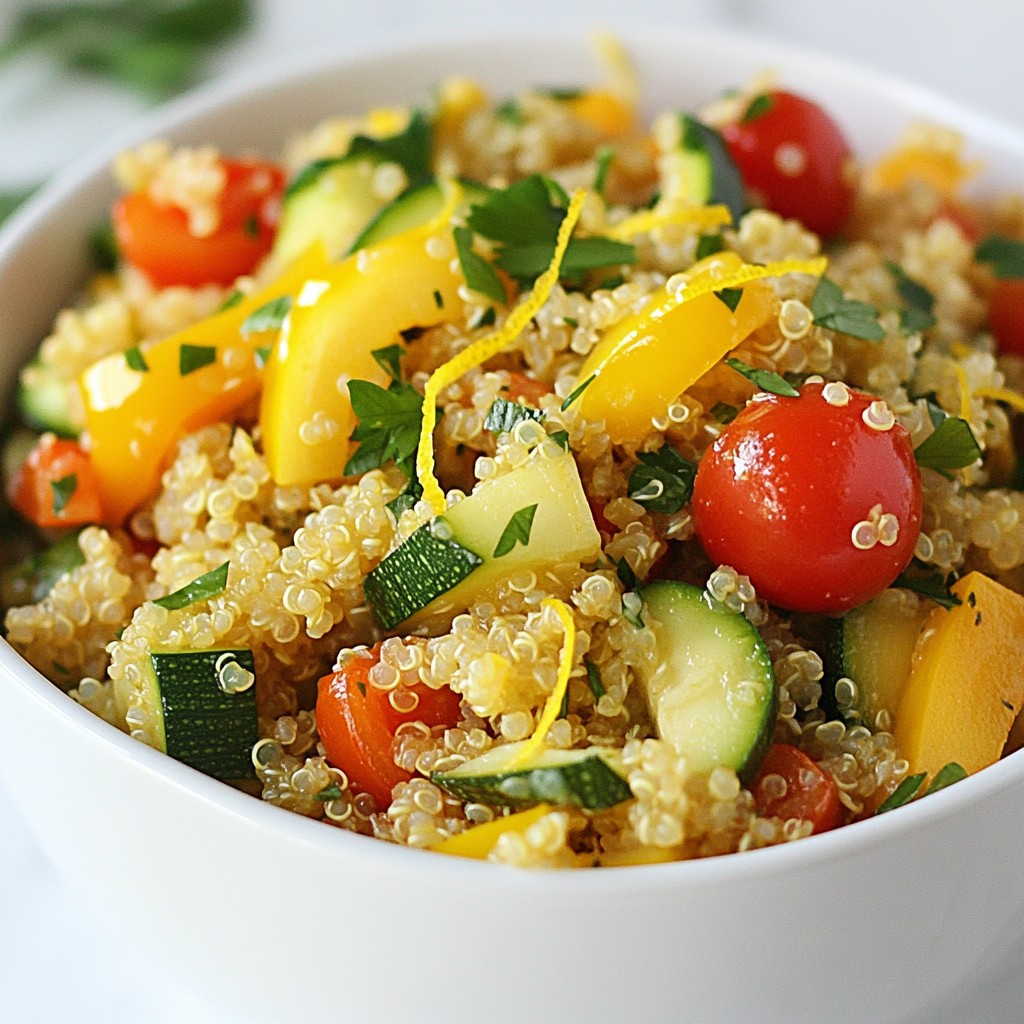 One-Pot Lemon Herb Quinoa Einfach und Gesund Rezept