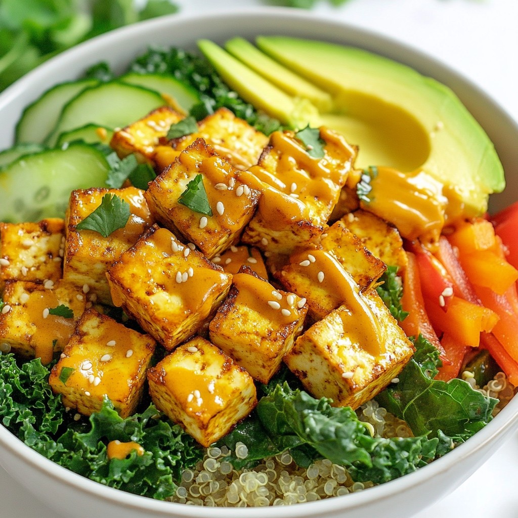 Spicy Tofu Buddha Bowl Schnelle und köstliche Idee
