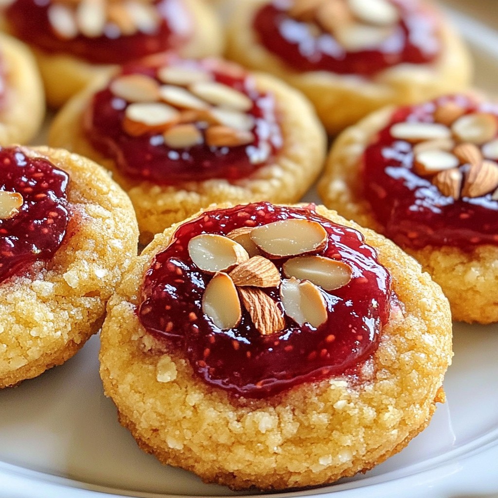Raspberry Almond Thumbprint Cookies Lecker Genießen