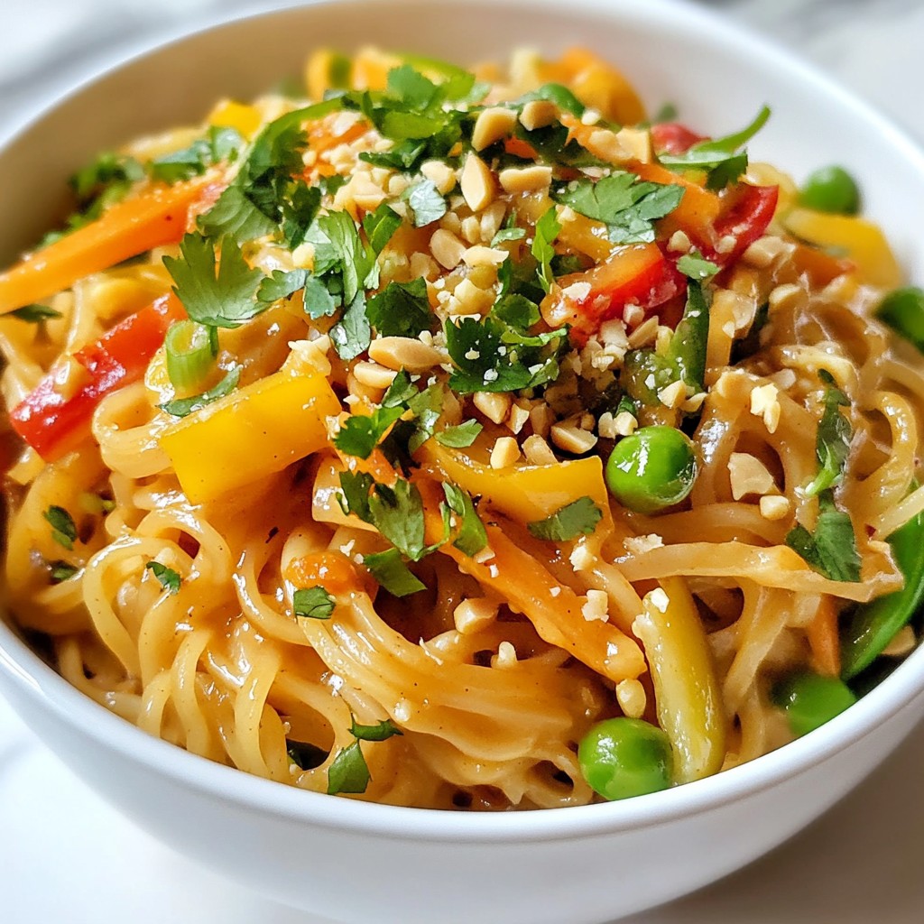 Spicy Thai Peanut Noodles Gesund und Schmackhaft Kochen
