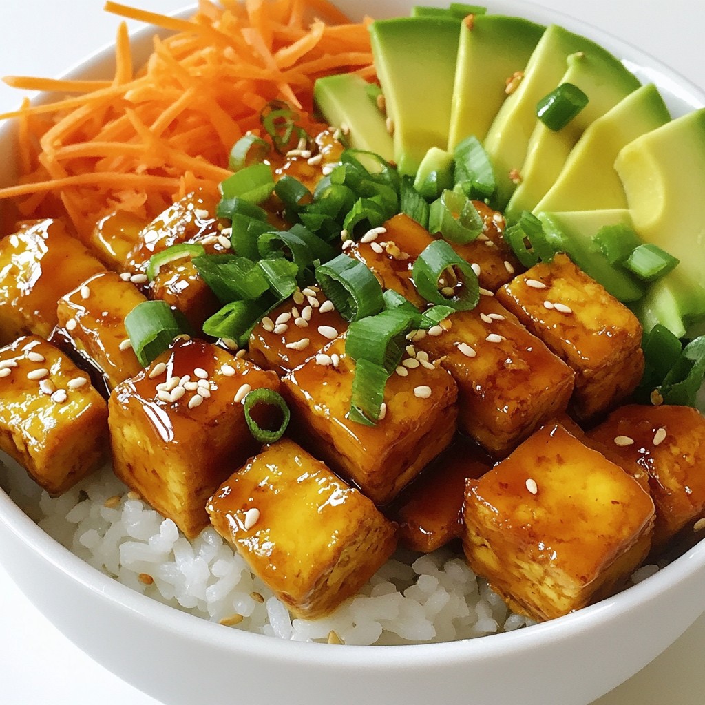 Teriyaki Tofu Sushi Bowl Köstlicher Genuss für alle