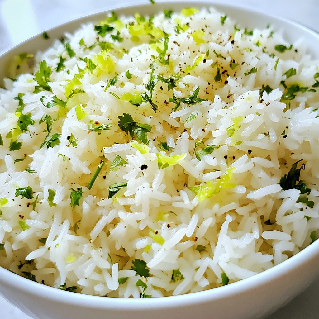 Cilantro Lime Rice Einfaches und leckeres Rezept
