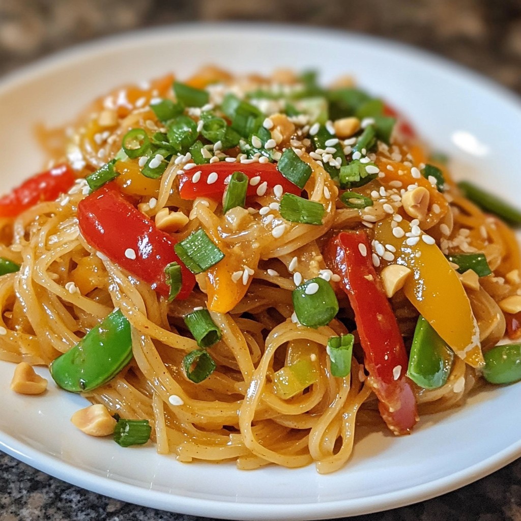 Spicy Thai Peanut Noodles Schmackhafte Genussreise
