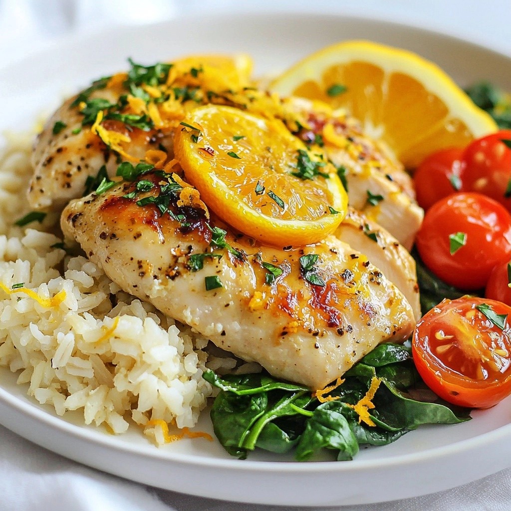 Meal Prep Citrus Herb Chicken with Rice Rezept