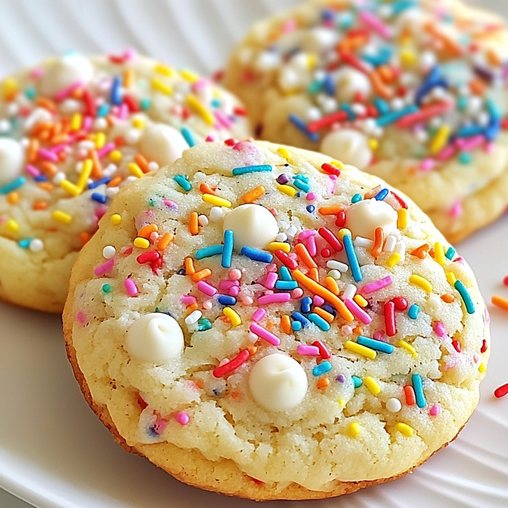 Funfetti Birthday Cake Cookies Lecker und Einfach Backen
