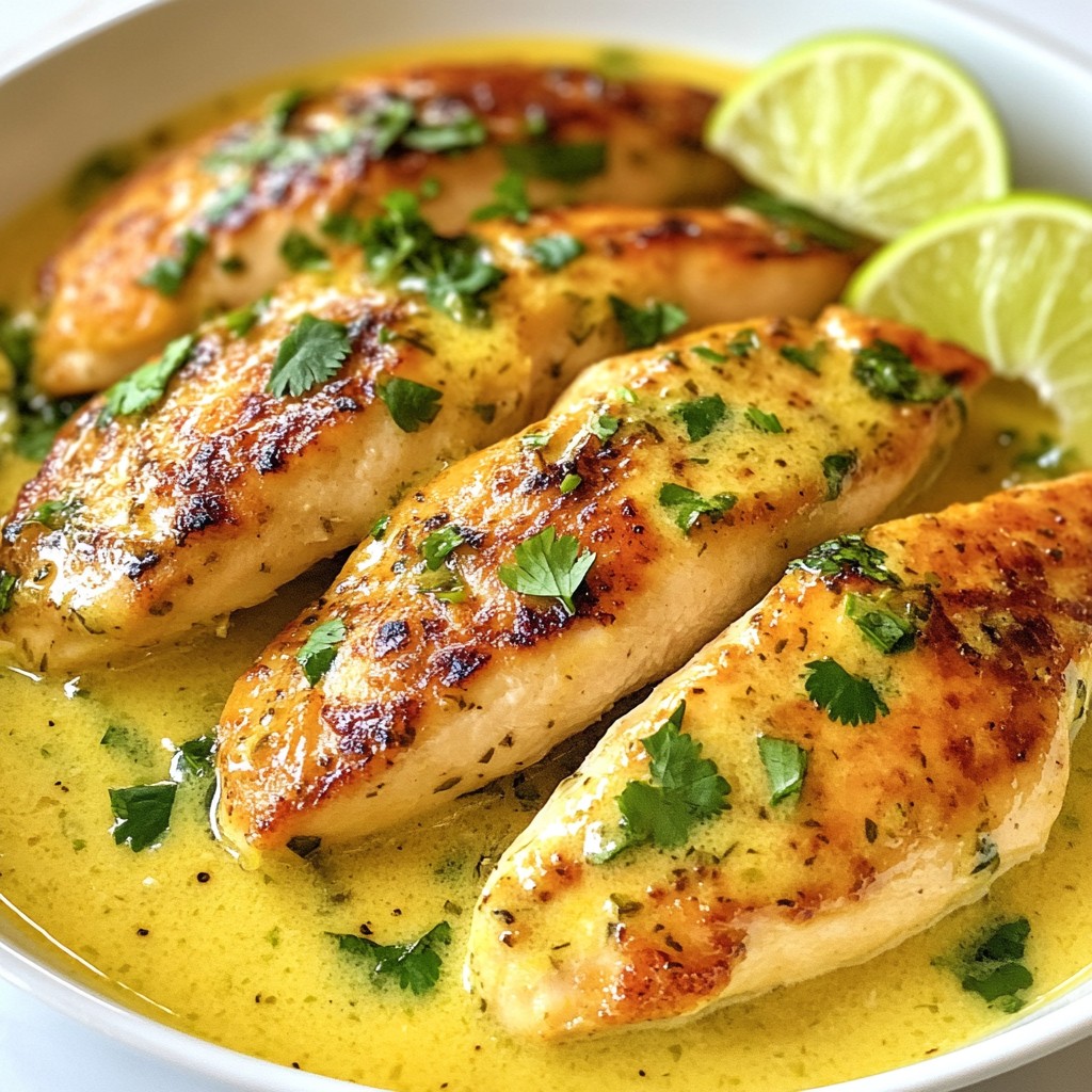 Creamy Coconut Lime Chicken einfach und köstlich