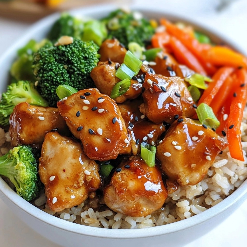 Teriyaki Chicken Bowls with Brown Rice Leckerer Genuss