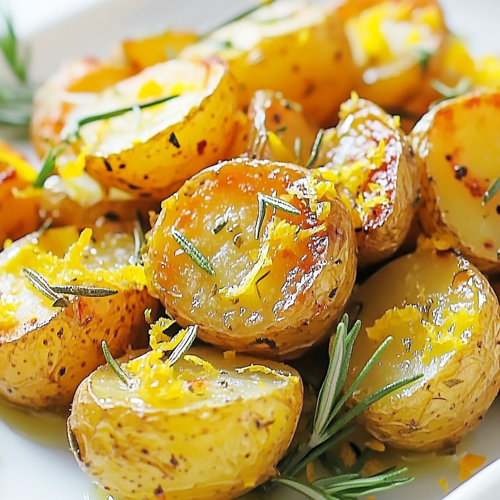 Lemon Rosemary Roasted Potatoes Knusprig und Lecker