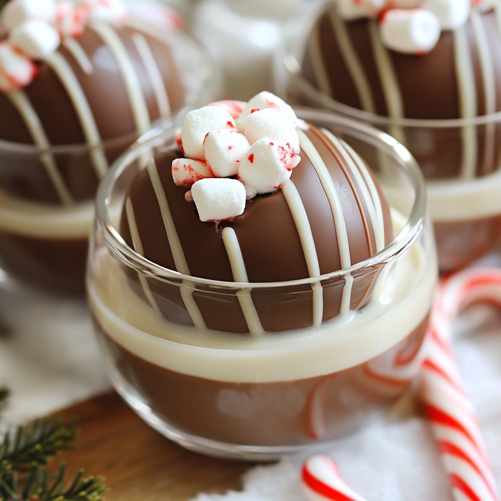 Schokoladenbomben mit Marshmallows Köstlicher Genuss