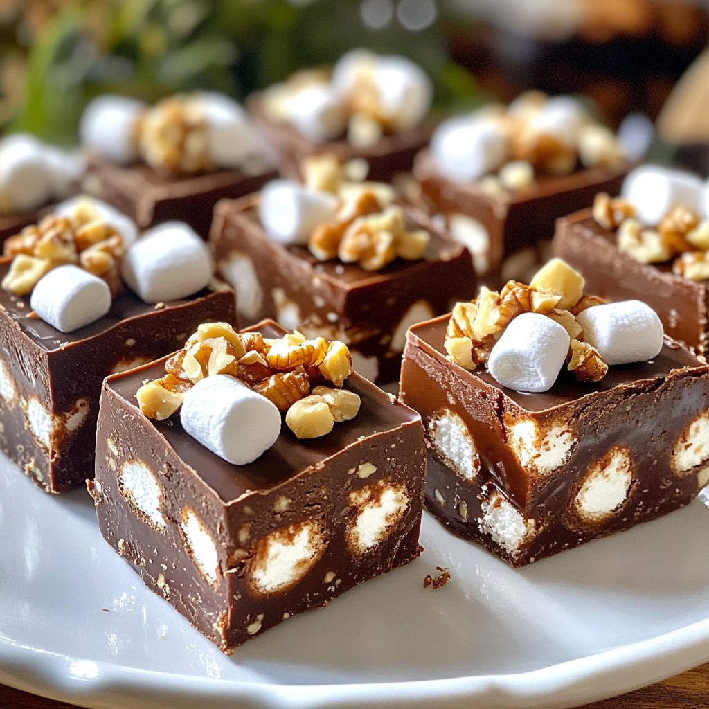 Schokoladen-Marshmallow-Fudge Einfaches und Schnelles Rezept