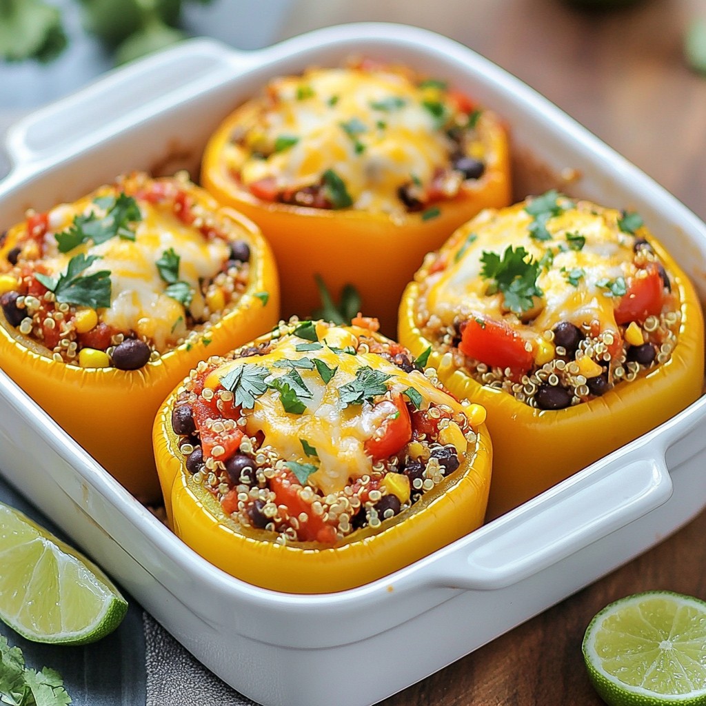 Southwest Quinoa Stuffed Peppers Gesunde Rezeptidee