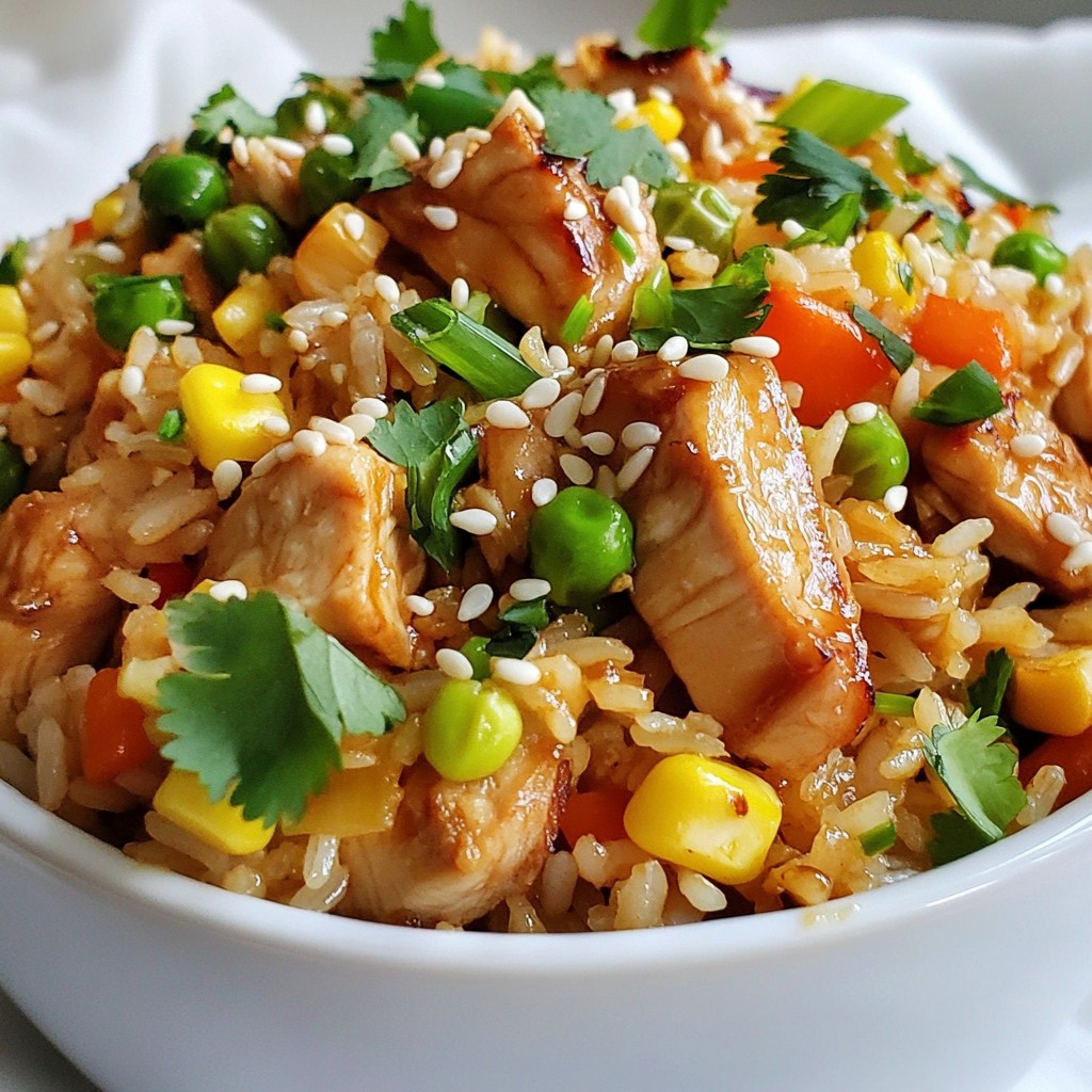 Teriyaki Chicken Fried Rice Einfache Rezeptidee