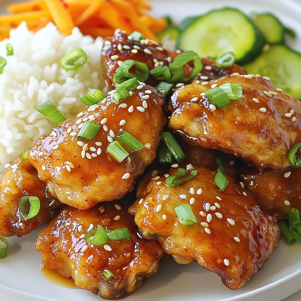 Süßes & Würziges Koreanisches Hähnchen Einfache Rezeptur