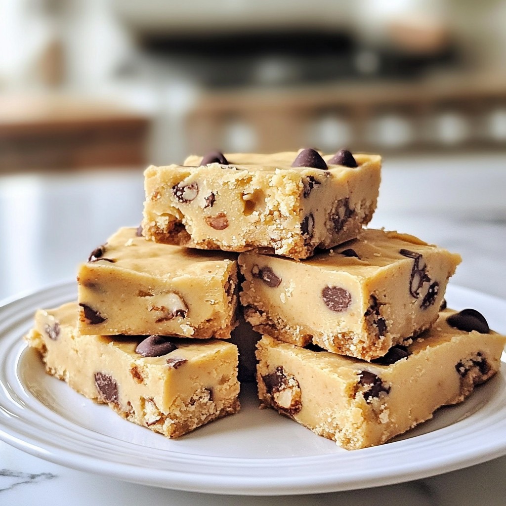 No-Bake Cookie Dough Bars Einfach und Lecker Genießen