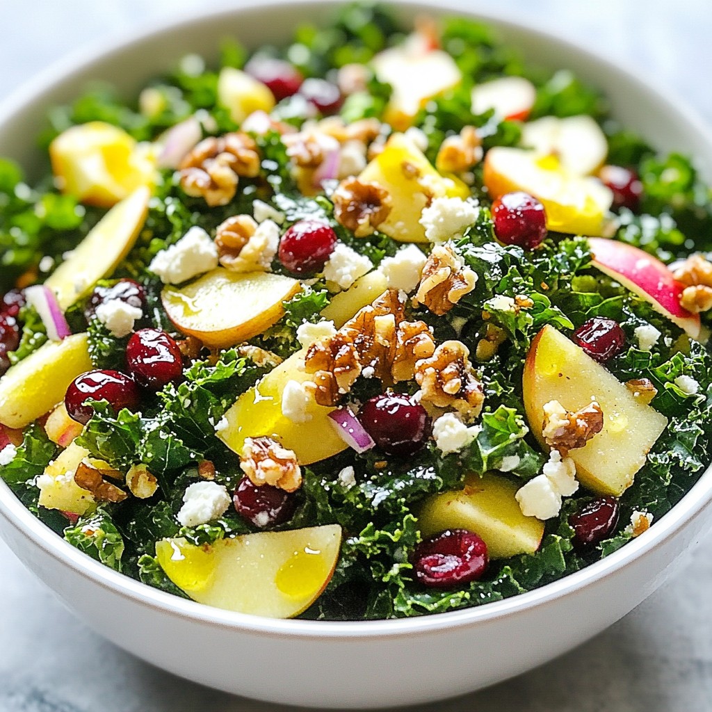 Cranberry Apple Kale Salad gesunder Genuss für jeden Tag