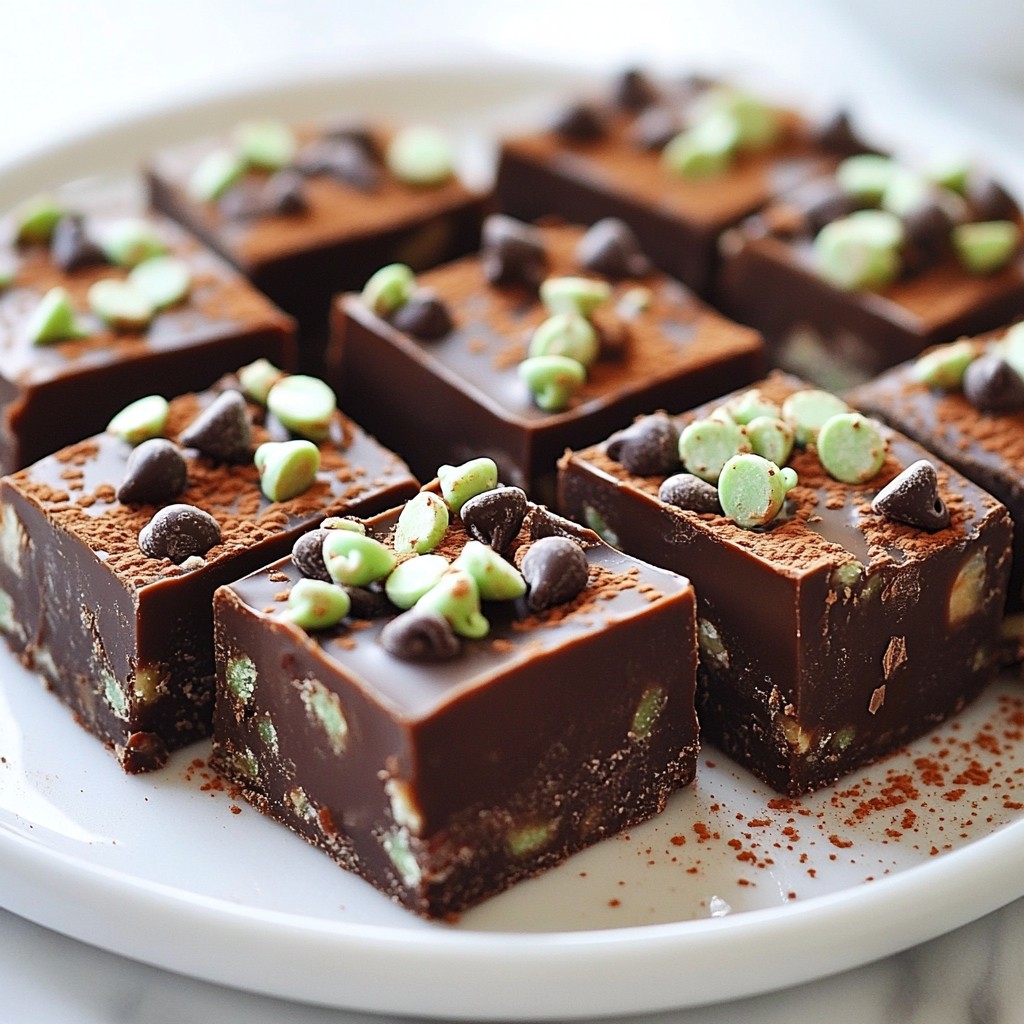 Mint Chocolate Chip Fudge Lecker und Einfach Zubereiten