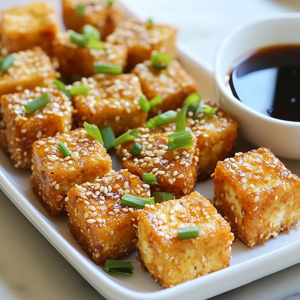 Crispy Sesame Tofu Bites Knusprig und Lecker Rezept