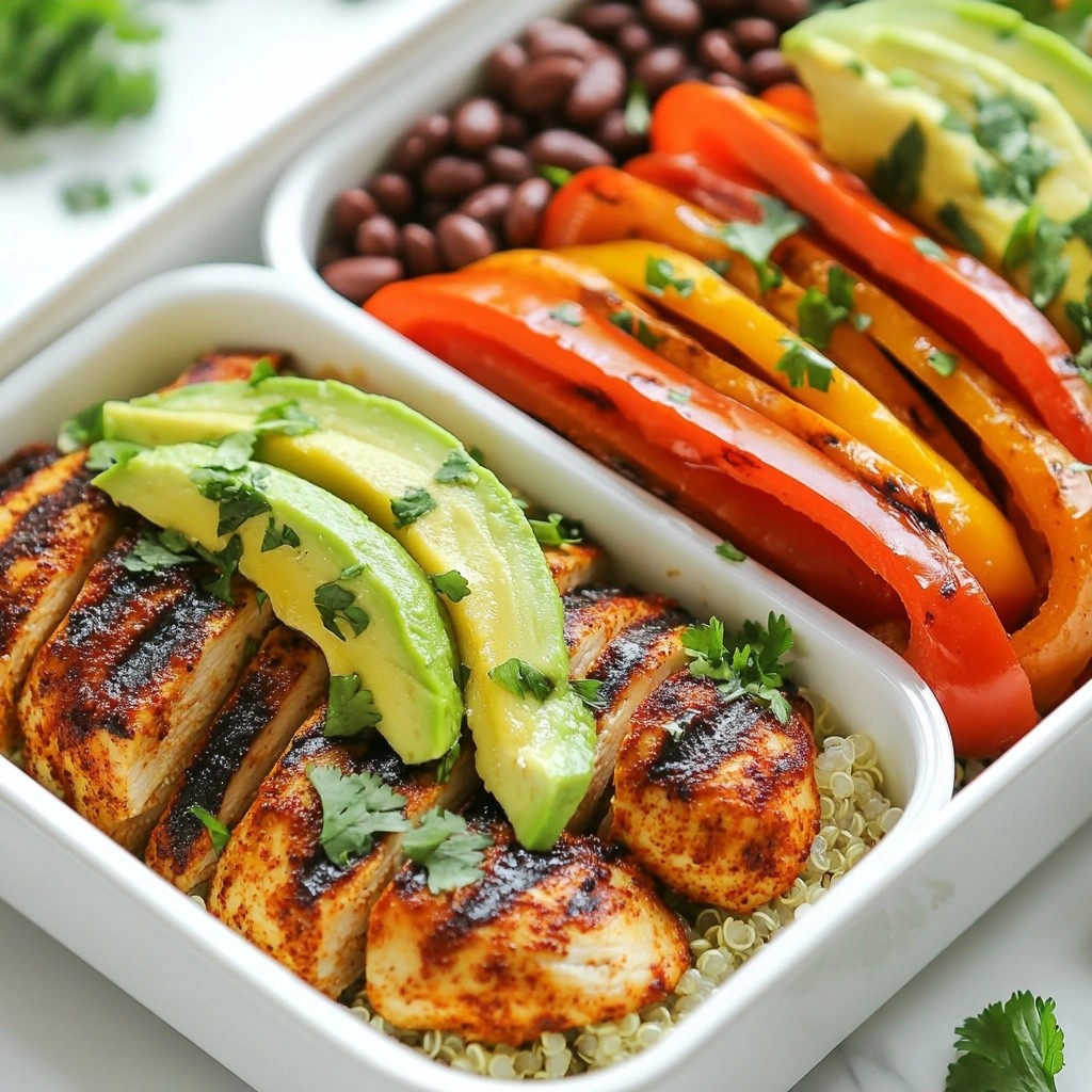 Meal Prep Spicy Grilled Chicken mit Quinoa Rezept