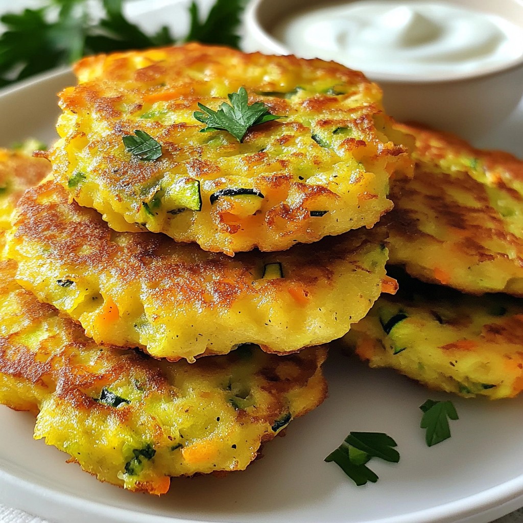 Zucchini Carrot Fritters Köstlicher Genuss für Jeden