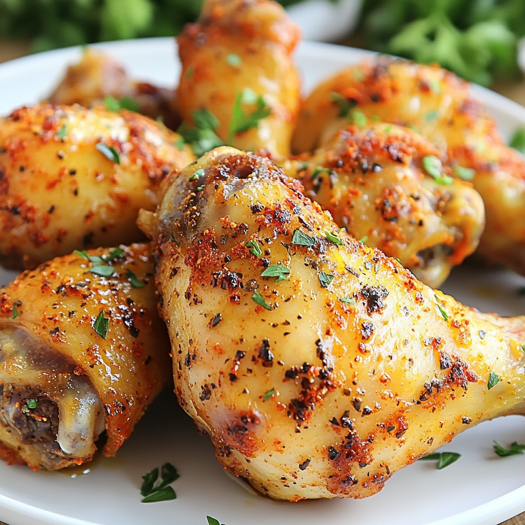 Knusprige Air Fryer Hähnchenschenkel Einfaches Rezept