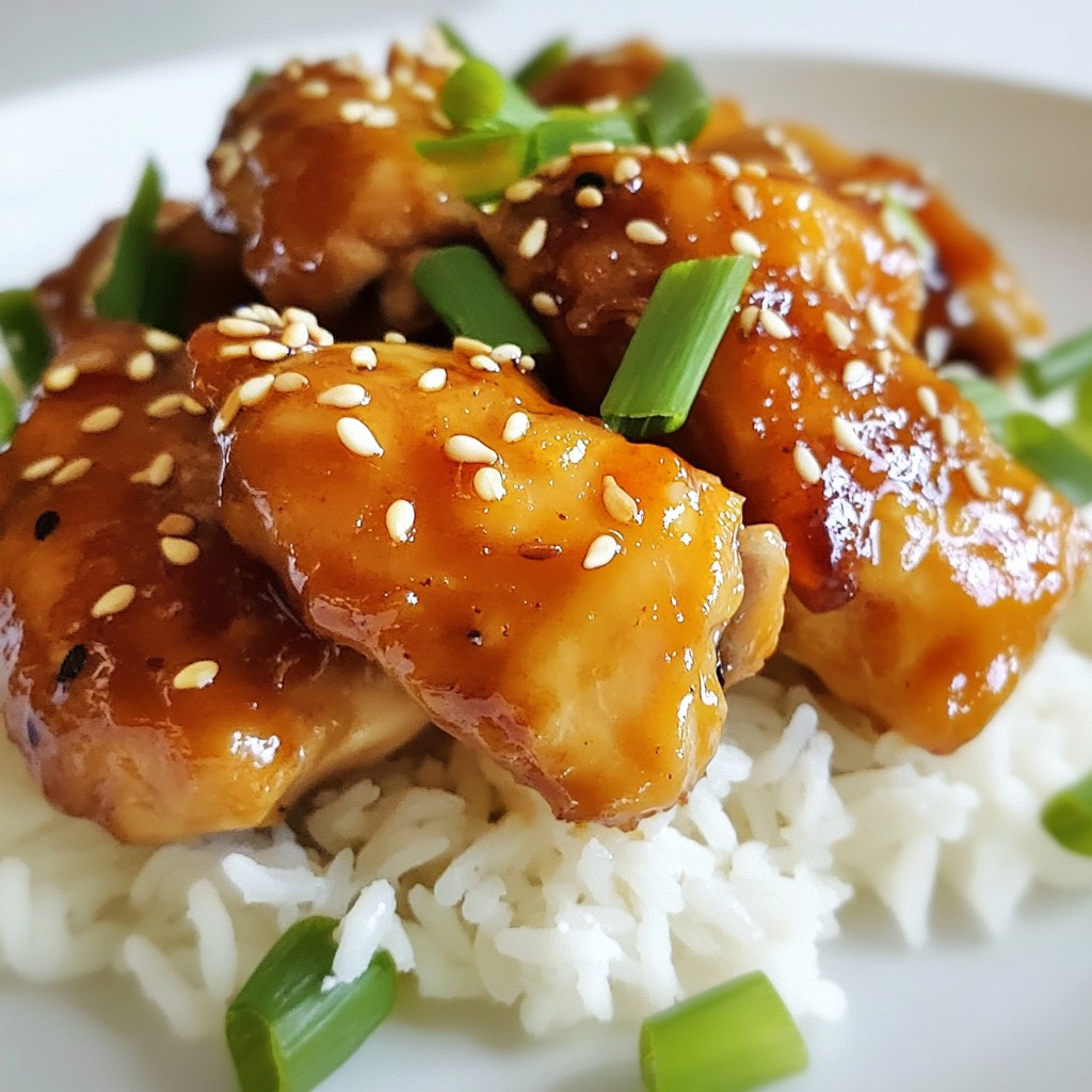 Teriyaki Chicken Thighs with Steamed Jasmine Rice Rezept