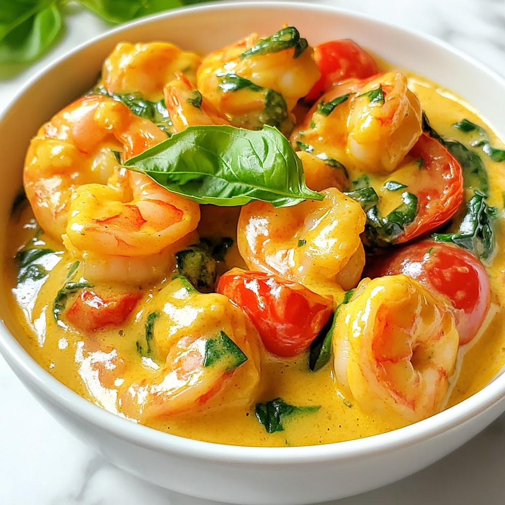 Creamy Tuscan Shrimp köstliches Rezept für Fischliebhaber