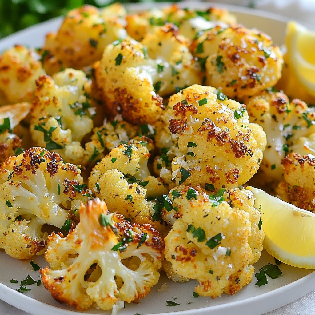 Lemon Herb Roasted Cauliflower Einfach und Lecker