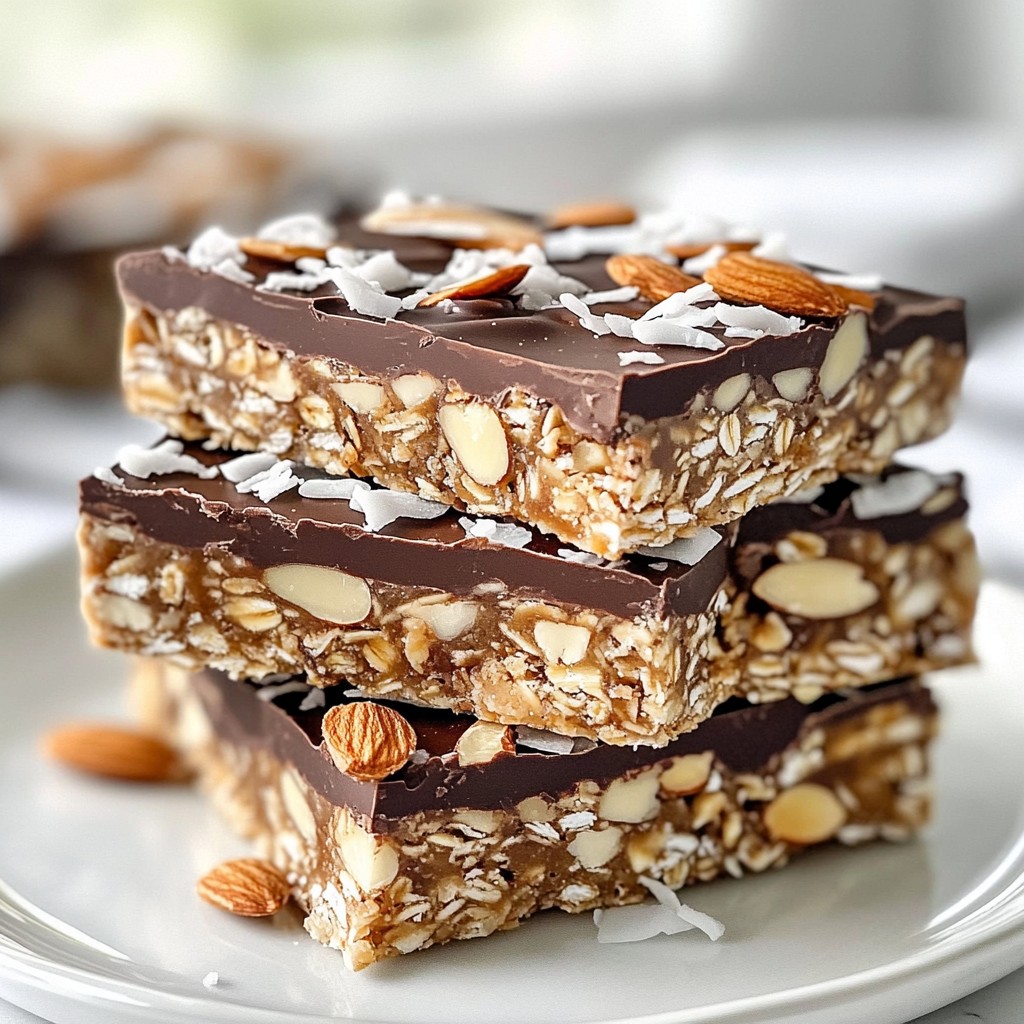 Almond Joy Energy Bars Nährstoffreiche Snackidee