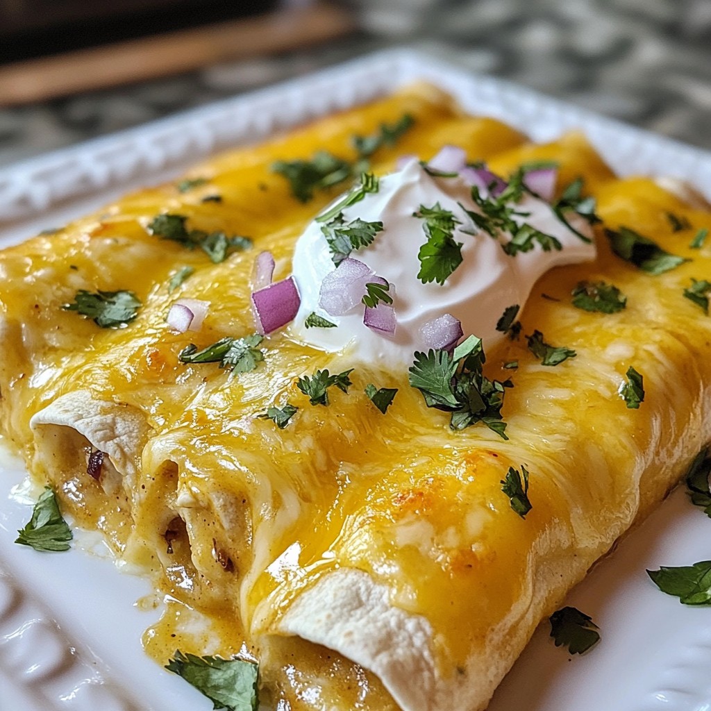 Honey Lime Chicken Enchiladas Schnelles Rezept