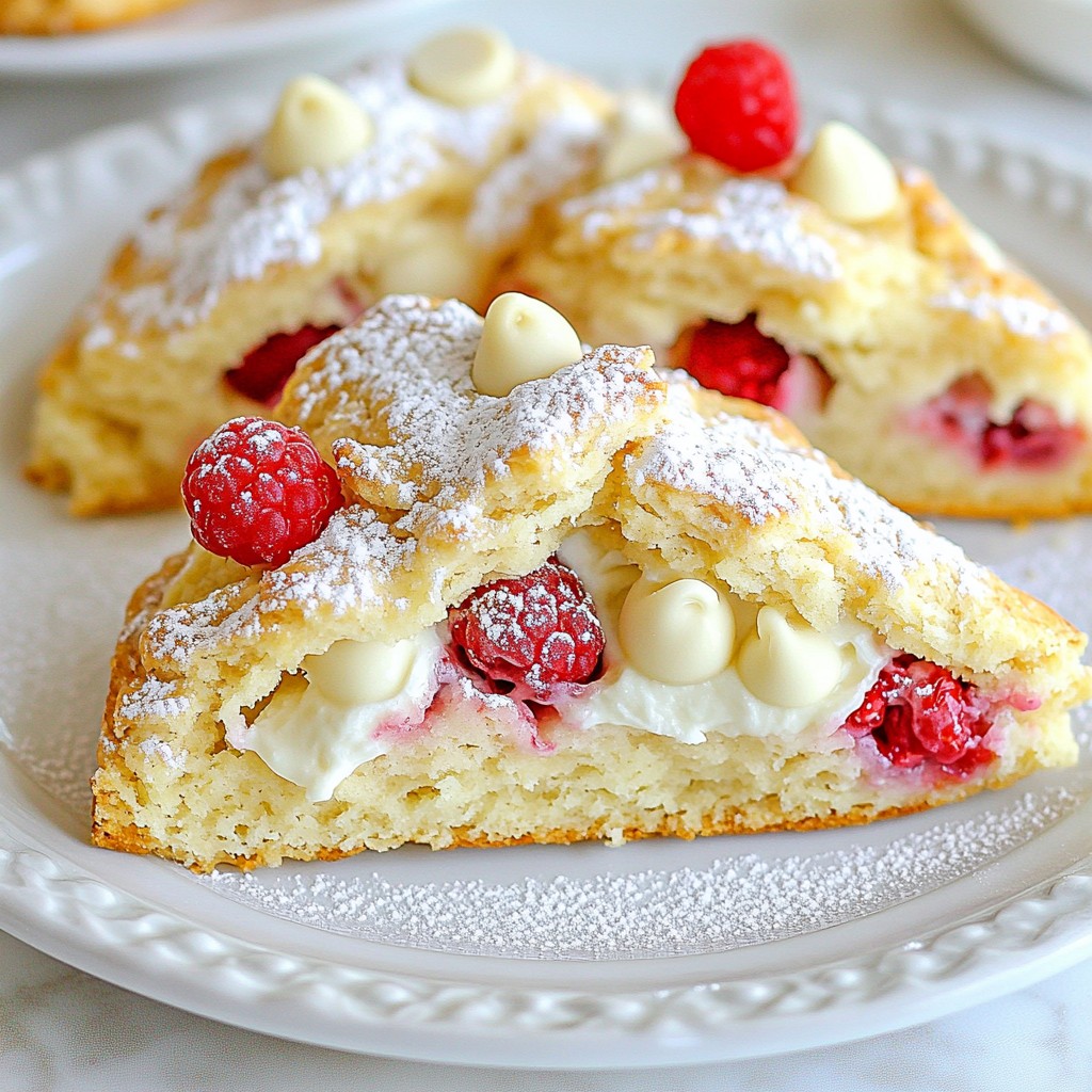 Himbeer-Weißschokoladen-Scones köstlich und leicht