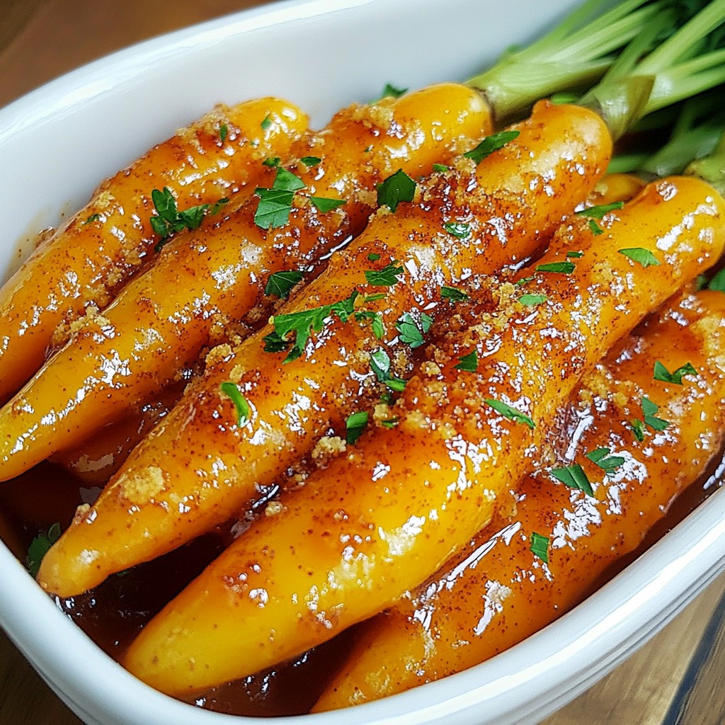 Braunzucker-Glasierte Karotten Einfaches Rezept