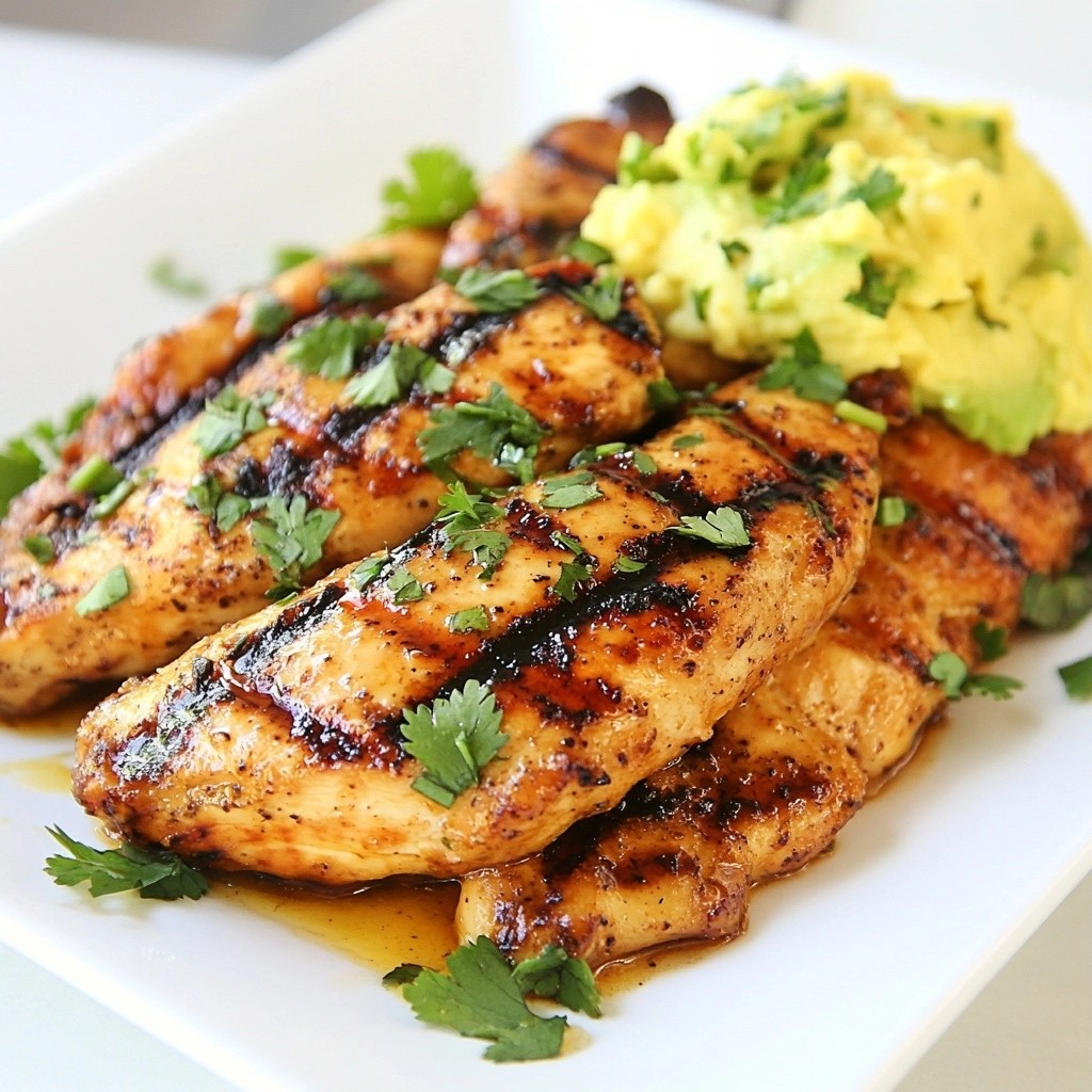 Zesty Lemon Grilled Chicken with Avocado Rezept