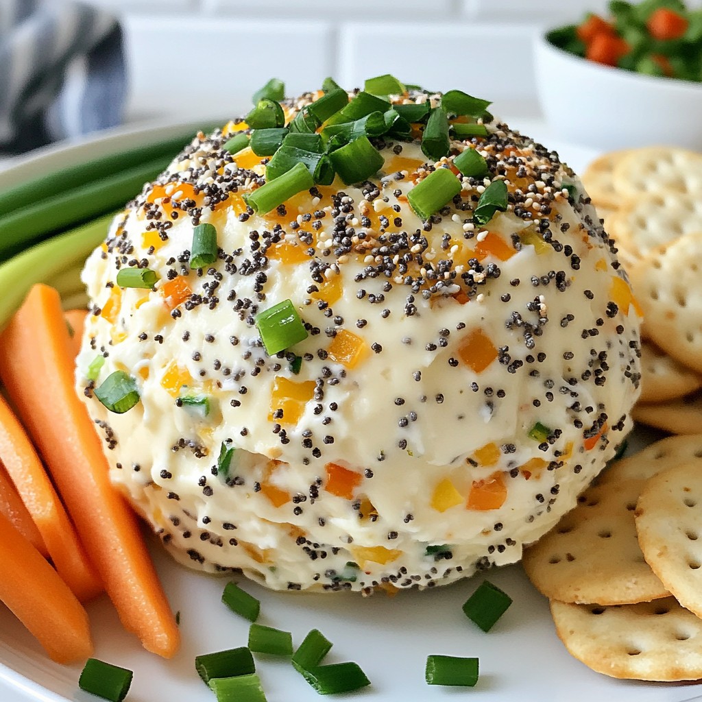 Everything Bagel Cheese Ball Genuss für jede Party