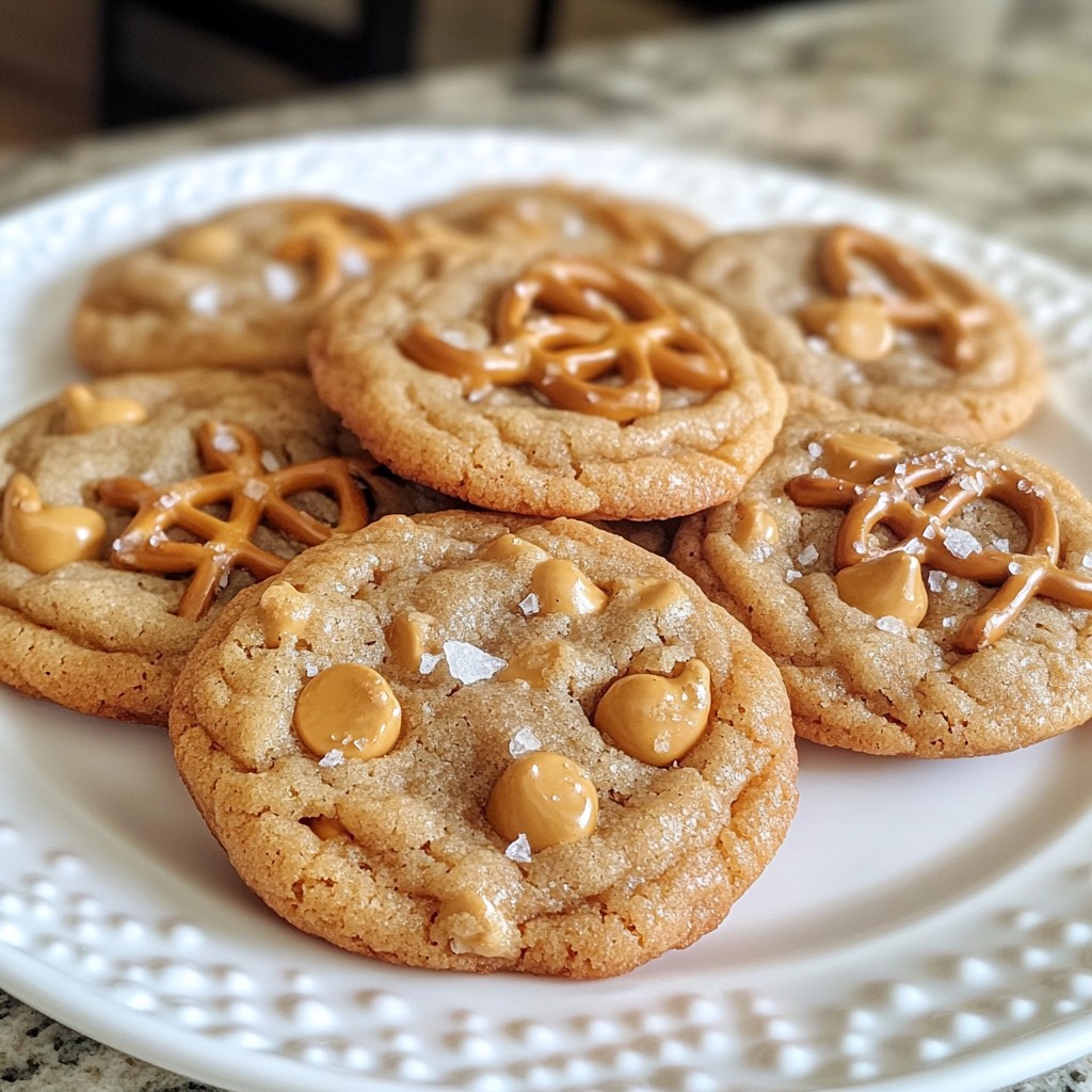 Butterscotch Pretzel Cookies Einfaches Rezept finden