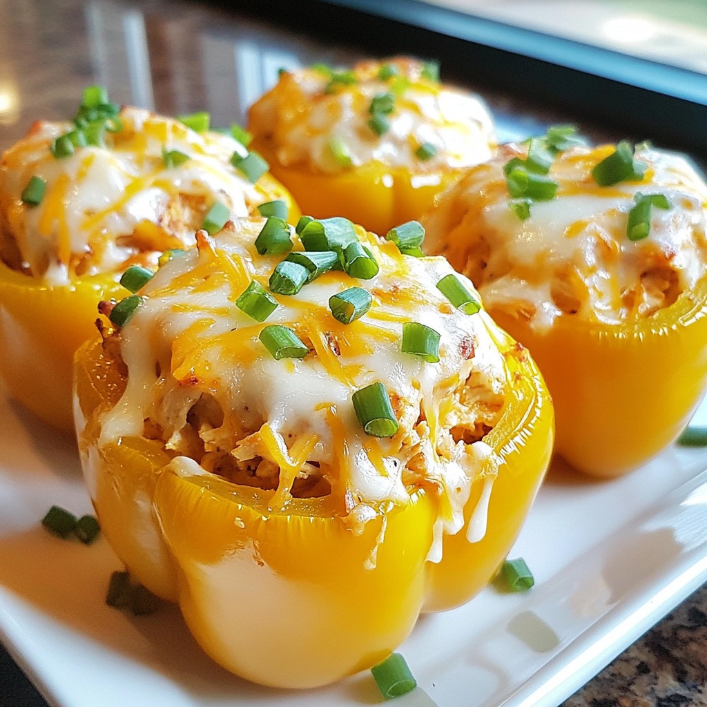 Buffalo Chicken Stuffed Peppers Leckere Füllung entdecken