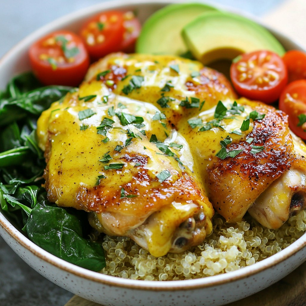 Lemon Garlic Chicken Thigh Meal Prep Bowls Einfach Genießen