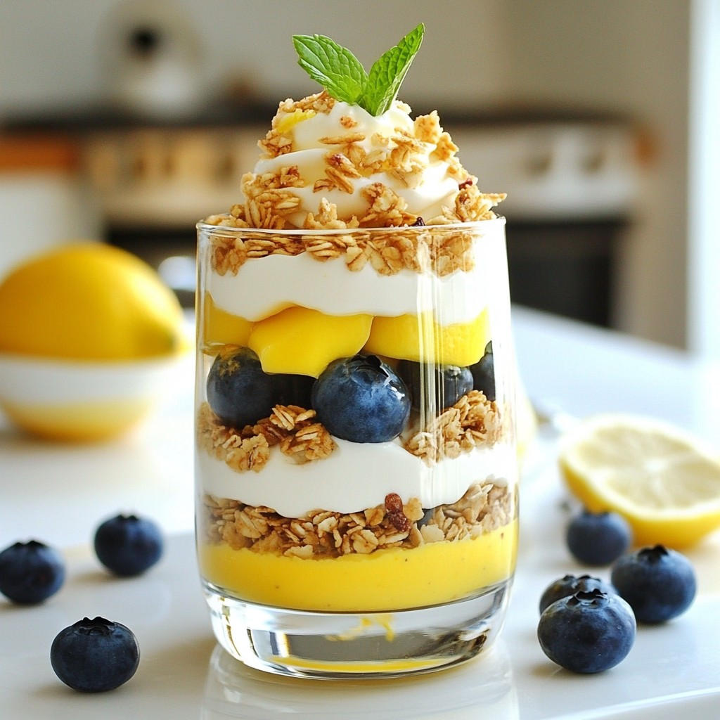 Lemon Blueberry Cheesecake Parfaits Einfache Freude