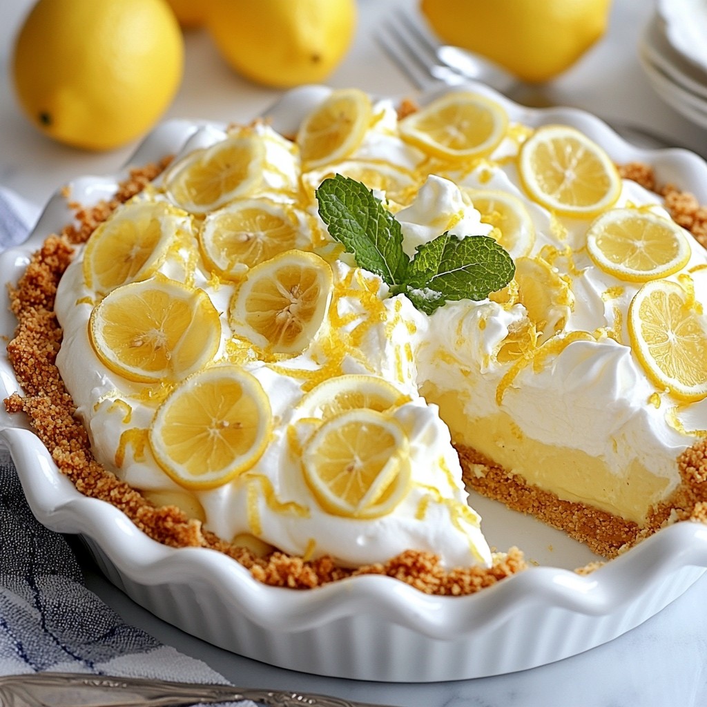 No-Bake Lemon Icebox Pie Frisch und Einfach Zubereiten