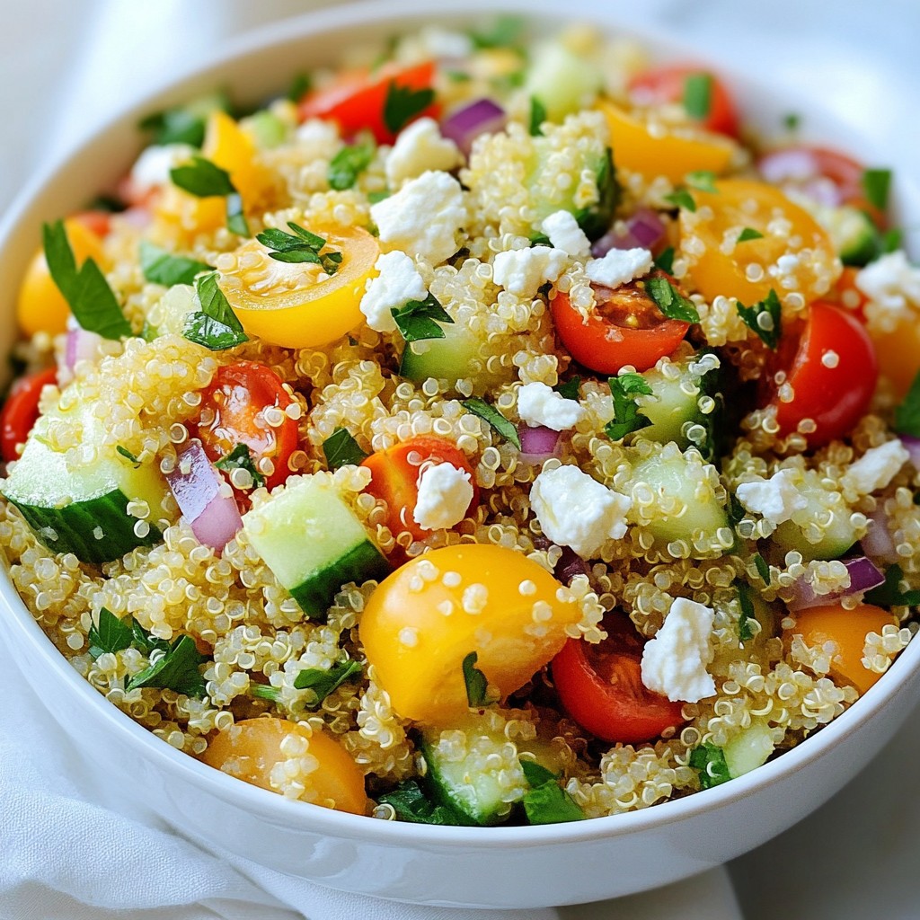 Lemon Garlic Quinoa Salad Frisch und Nahrhaft