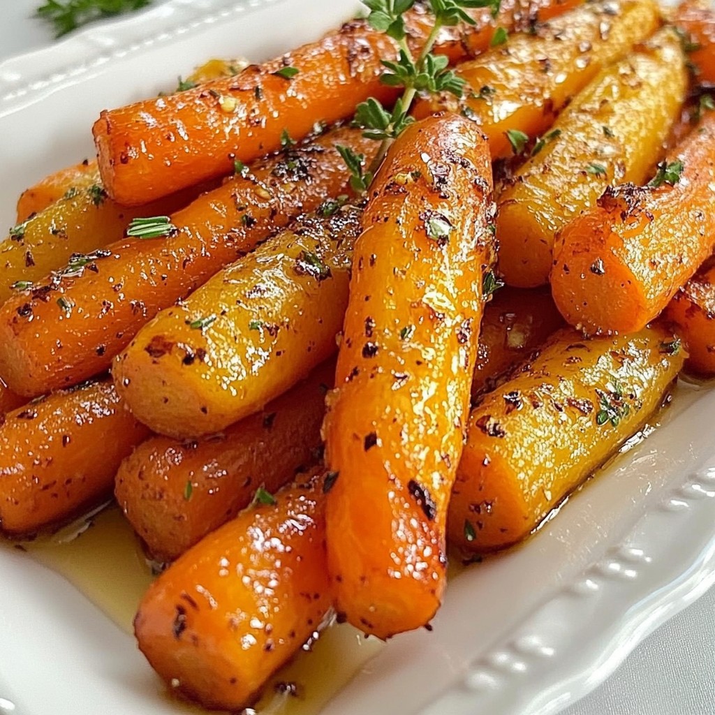 Honig-Knoblauch Röstkarotten schmackhaft zubereiten